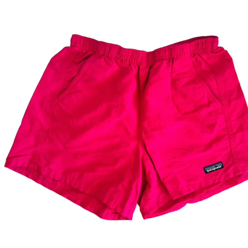Patagonia Vibrant Pink Athletic Drawstring Shorts